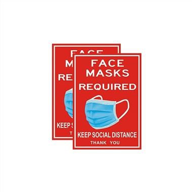 Tanda Selamat Diperlukan Memakai Topeng